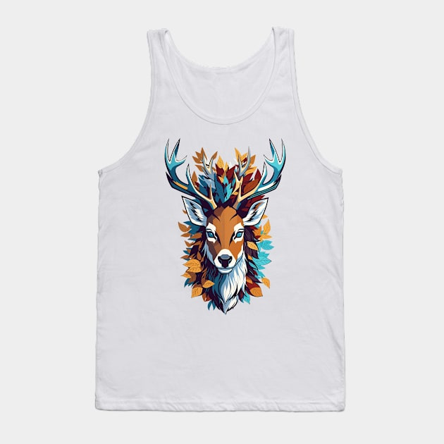 Deer Head: A Symbol of Natural Wisdom Tank Top by Orange-C